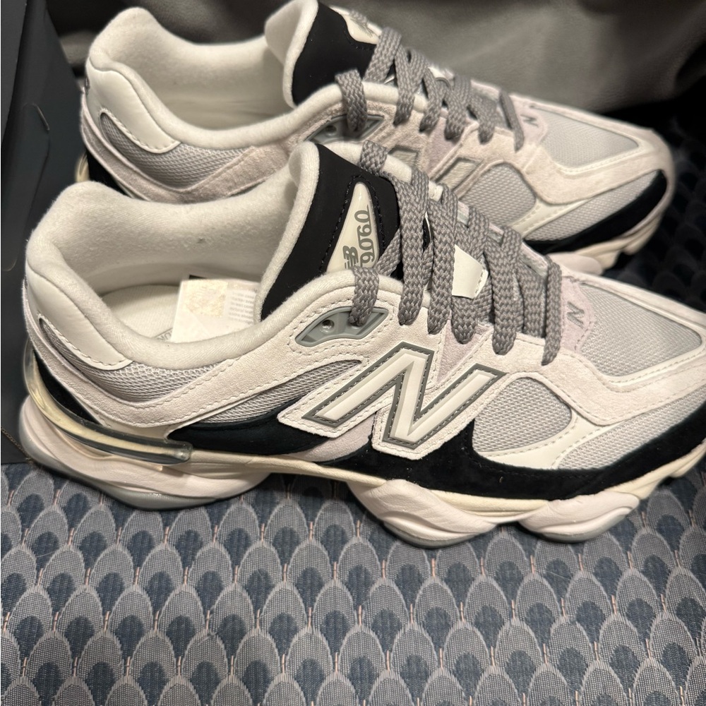 New Balance 9060 Gray and Black Athletic Shoes